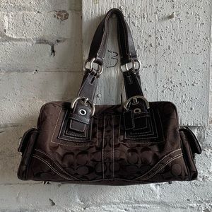 Coach Monogram Buckle Bag